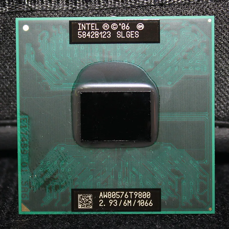 Процессор для ноутбука Core 2 Duo T9800 CPU 6M кэш/2 93 ГГц/1066/двухъядерный процессор Socket 478 PGA