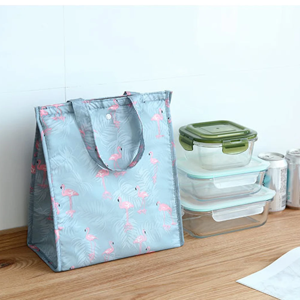 1 шт. Портативная сумка для ланча с фламинго сумка-тоут пищевой контейнер