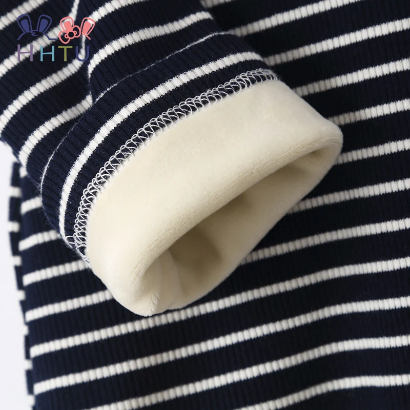 Детская Вельветовая Толстовка HHTU Baby Plus в полоску на осень и зиму детская одежда с