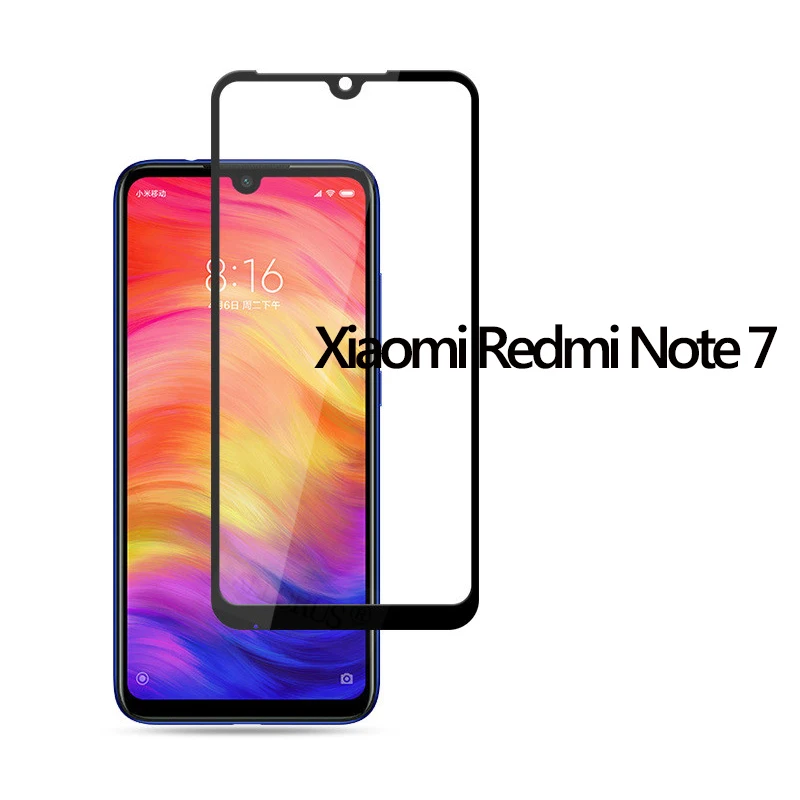 Redmi Note 7 Glass Full Закаленное стекло для Xiaomi Mi 9T стекло для Redmi Note 5 7 Pro стекло Xiaomi mi A2 8 Lite 9 SE Pocophone F1 стекло на сяоми ми 9т редми ноут 7 про стекло Покофон Ф1 ксиоми ми 9т стекло - Цвет: Redmi Note 7 Glass
