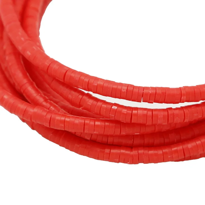 400 шт./лот цветные полимерные глиняные дисковые бусины-разделители для рукоделия