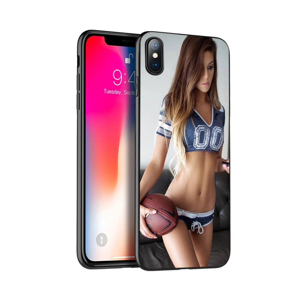 Black tpu case for iphone 5 5s SE 2020 6 6s 7 8 plus x 10 cover XR XS 11 pro MAX Sexy Body Girls Design Painted | Мобильные телефоны