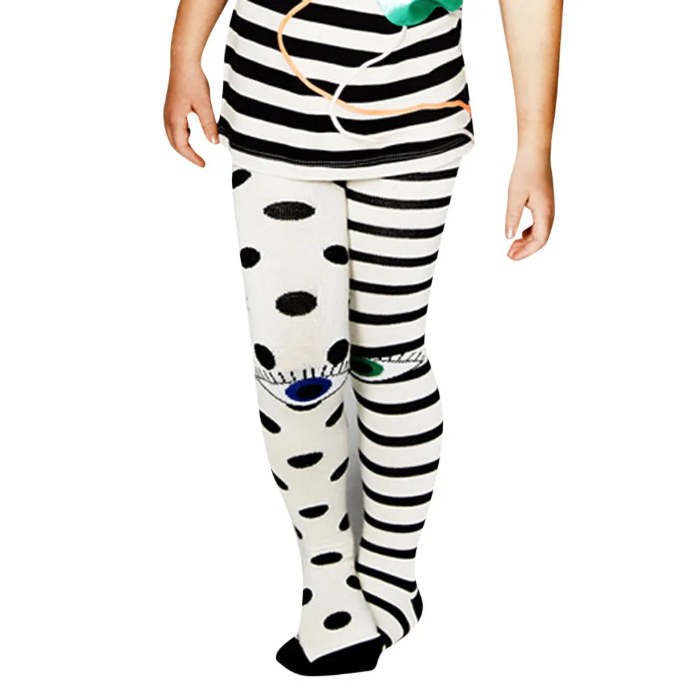 LONSANT/Колготки для маленьких девочек Детские колготки в полоску с большими