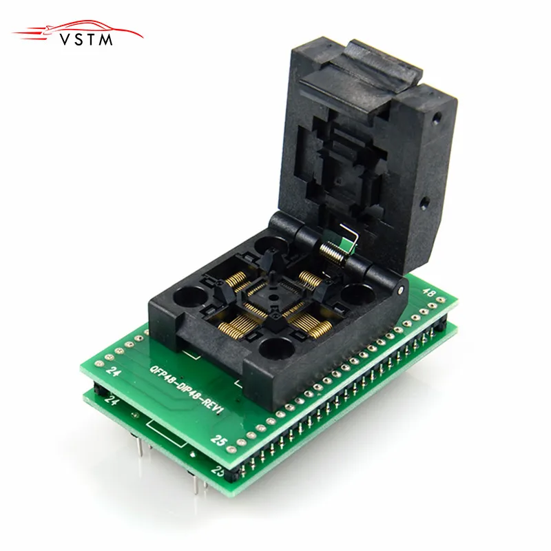 Тестовое гнездо QFP48 к DIP48 IC 0 5 мм Picth /LQFP48 адаптеру программирования DIP48/TQFP48