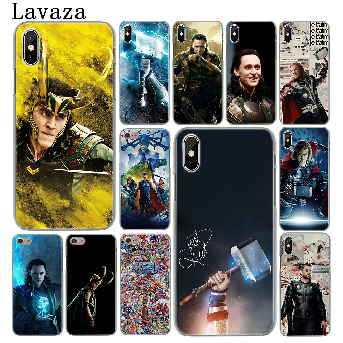 Твердый чехол для телефона Lavaza Thor Marvel Loki iPhone XR X XS 11 Pro Max 10 7 8 6 6S 5 5S SE 4S