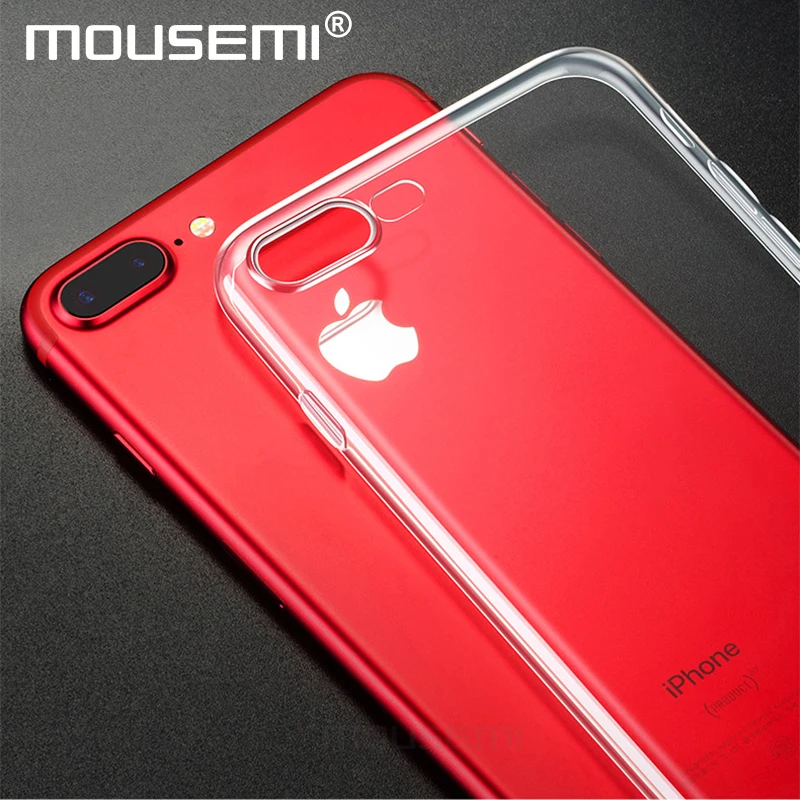 Case For iPhone 7 Plus Cases Transparent TPU Soft Covers Luxury Clear Shockproof |