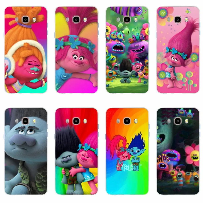 Likable Trolls Poppy летний розовый ТПУ 2018 чехол для телефона Samsung Galaxy S6 S6edge S6Plus A7 S7edge S8 S9 A5 J5