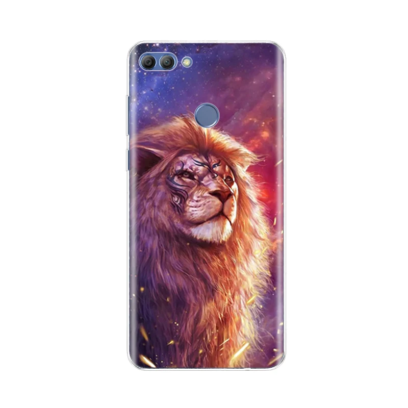 Силиконовый чехол для huawei p smart задняя крышка телефона Huawei Enjoy 7s задний бампер с
