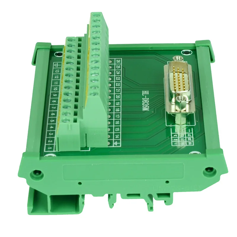 Модуль интерфейса крепления на DIN рейку DB26 D Sub наружная плата разделитель