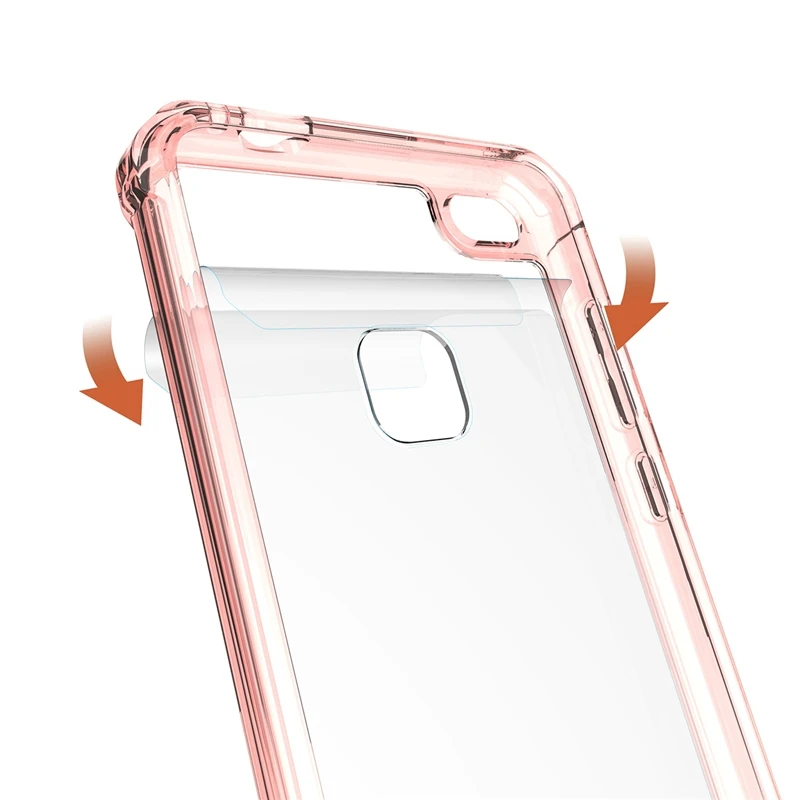 Grandever прозрачный жесткий чехол для ПК Huawei P8 lite2017 случае установлены бампер Coque
