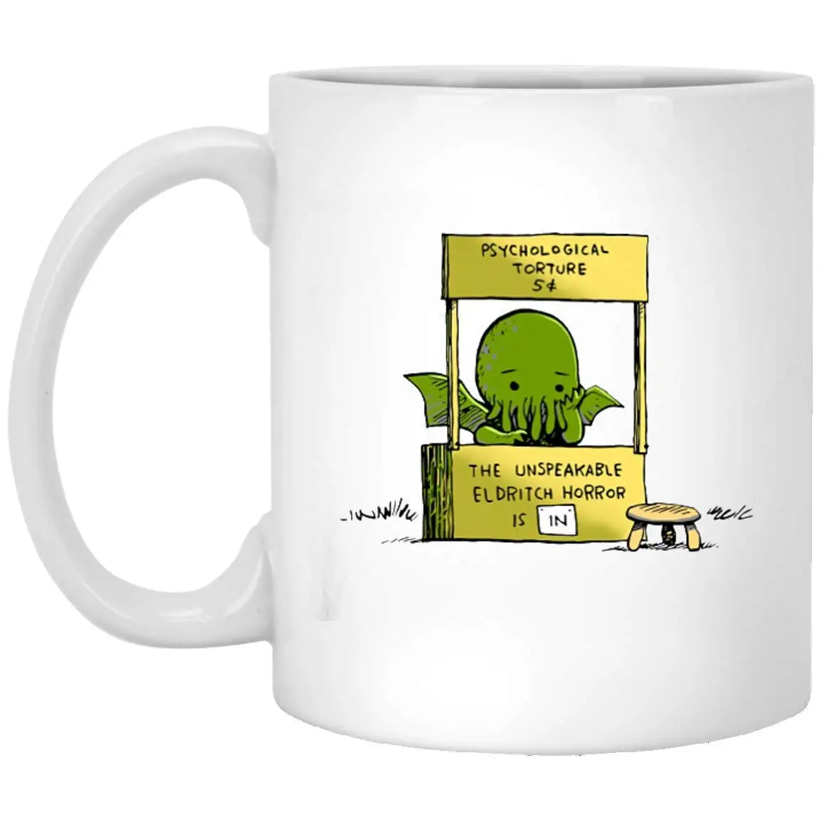 Cthulhu психологические пытки неописуемый ужас элдрича в белой кружке 11