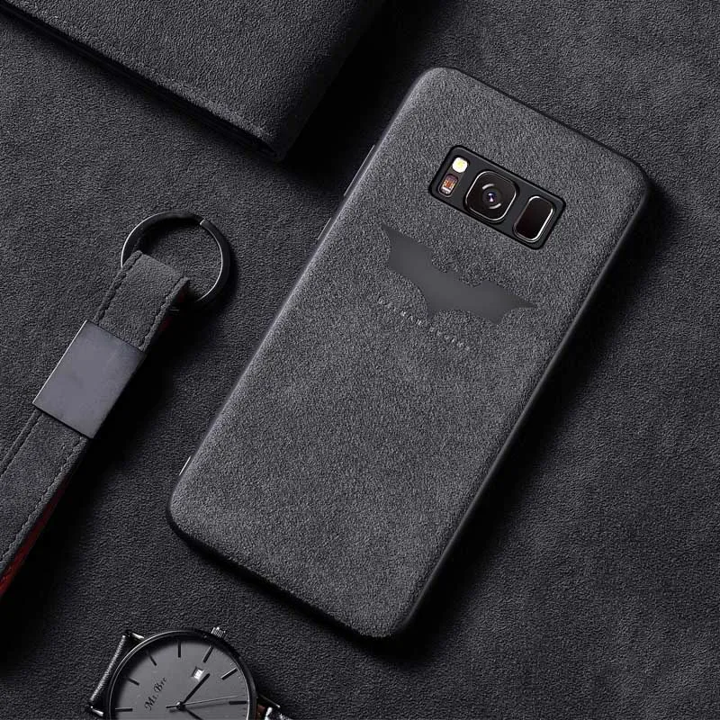 Роскошный кожаный чехол для телефона samsung Galaxy S10 Plus S10E S8 S9 S9P Note 8 9 10 Plus, силиконовый чехол с логотипом автомобиля Бэтмена - Цвет: BATMAN