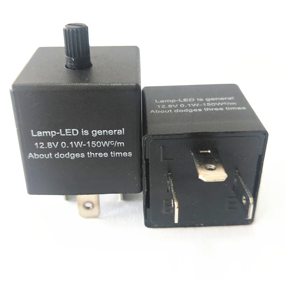 Автомобильный проблесковый маячок реле 3-контактный регулируемый светодиодный