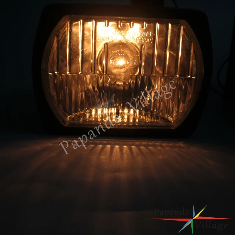Papanda мотоциклетная черная E-Marked квадратная фара для ZiD Pilot ZD-50 Ptaha ZD-36 ZiK MZIK EP-1616