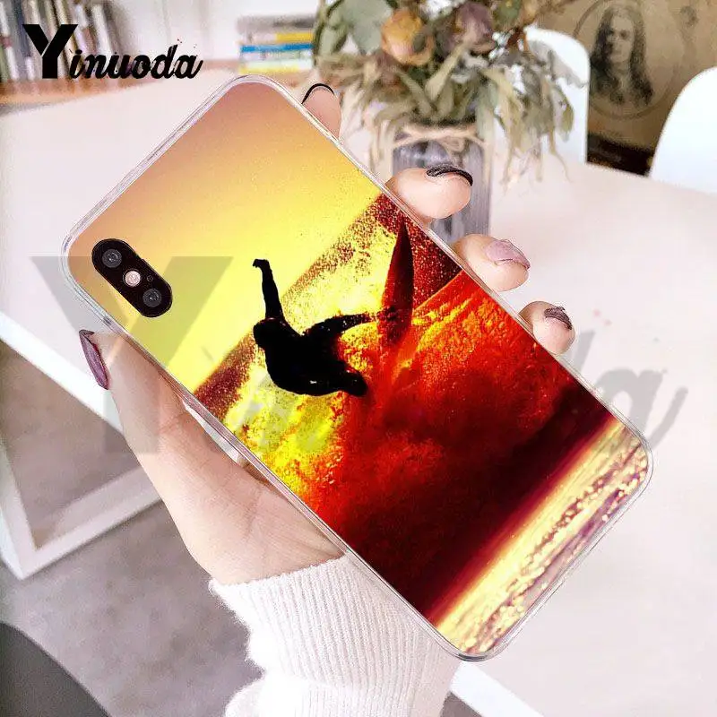 Чехол Yinuoda для iPhone 7 6 X морской волны серфинга лета океана чехол телефона 6s 7plus 8 8Plus