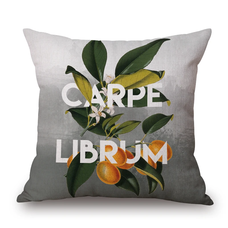 Цветок и английский чехол для подушки с буквами страна домашний декор цитаты