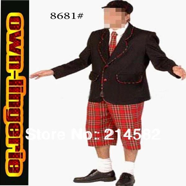 

western noble man's suit Plaid family party fancy siut costume 4717