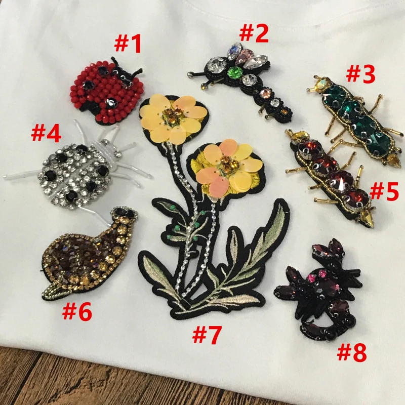 1 шт. золотистые серебряные жемчужные Кристаллы изысканные пчелы цветы