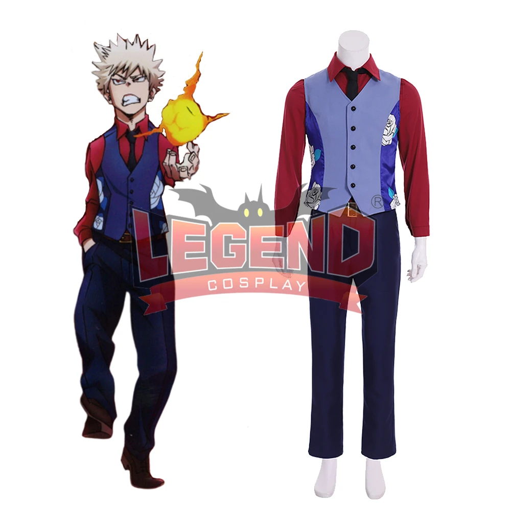Косплей legend My Hero Academy: два героя катсуки бакуго косплей костюм костюмы одежда на
