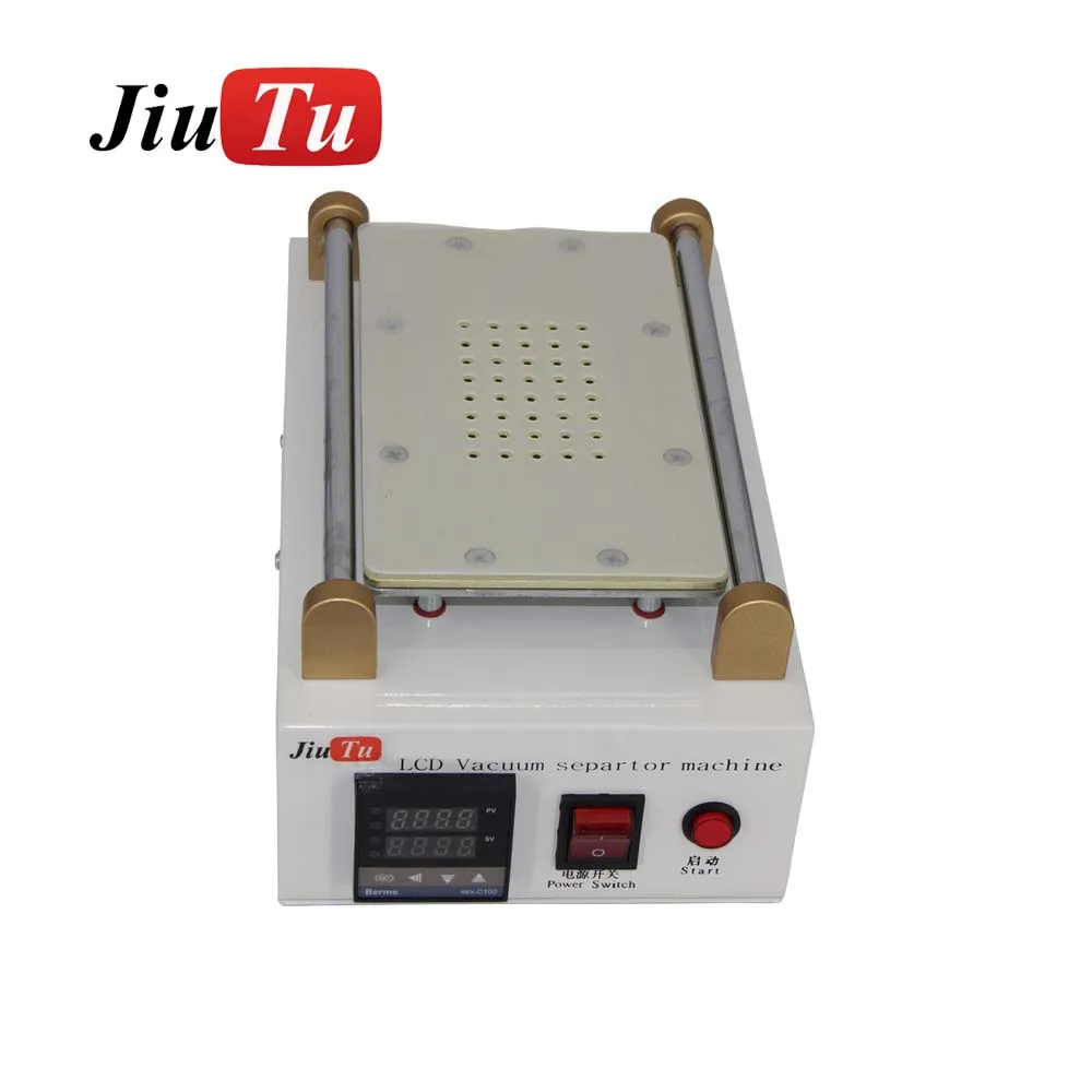 Jiutu White 7 inch LCD Separator Machine Separating Repair Built - in Vacuum Metal Body Front Touch Glass Screen