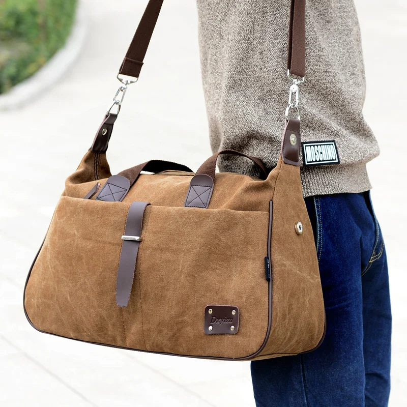 Винтажная холщовая сумка мессенджер на плечо для 13 дюймов ноутбука деловой