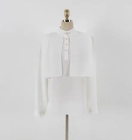 

High Quality 2018 New Autumn Women's Full Sleeve Single Pearl Breasted Tops And Black Skirt Suit Korean Office Work 2 piece set