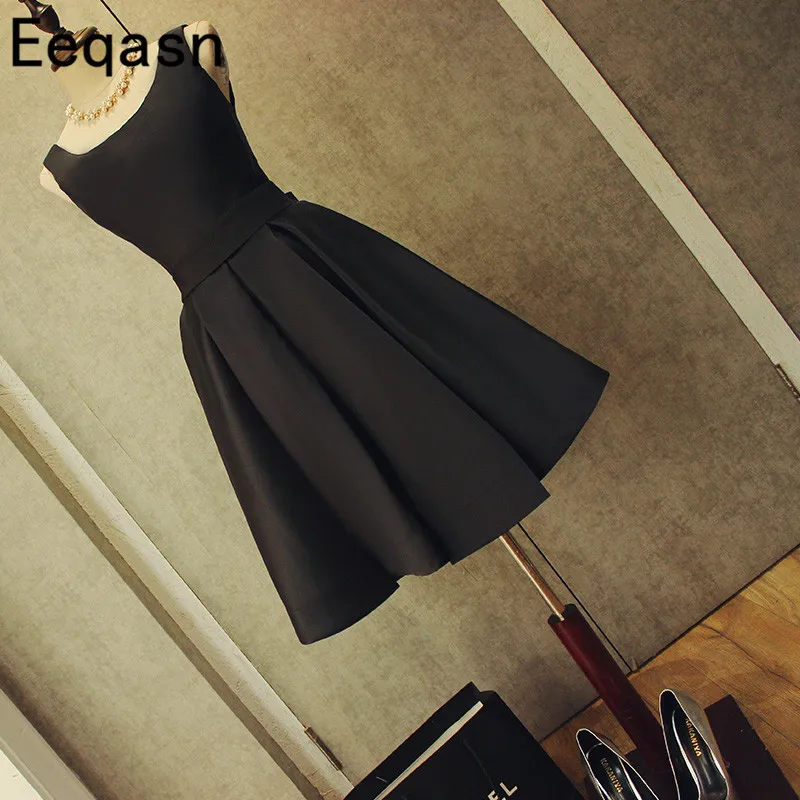 Короткое Платье До Колена Для гостей на свадьбе сексуальное красное черное