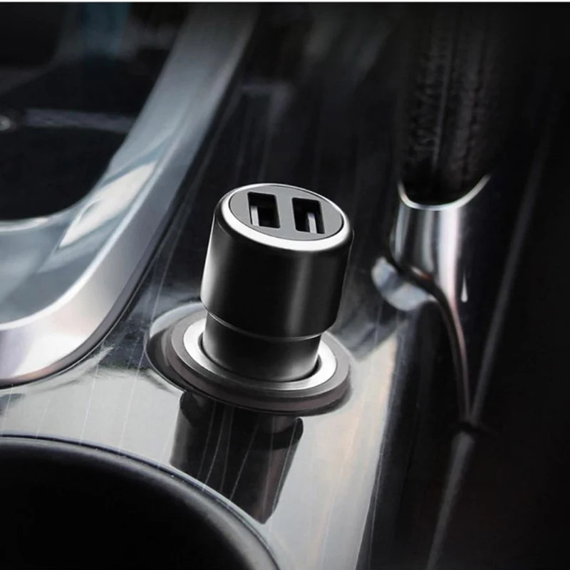 Автомобильное зарядное устройство Youpin ZMI с кабелем 3 в 1 двойной USB QC 0 быстрая