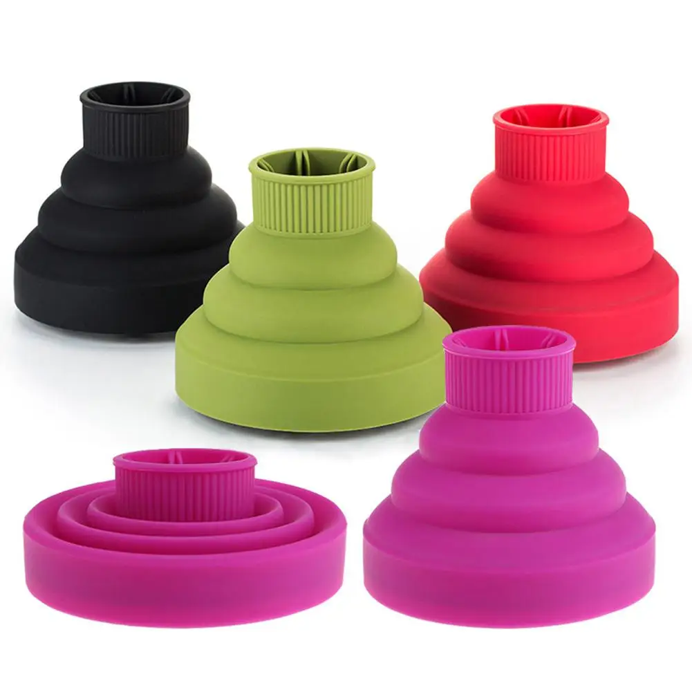 Профессиональный складной силиконовый фен для волос Adoolla термораспылитель