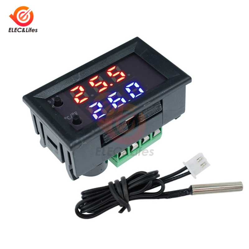DC 12 В светодиодный цифровой регулятор температуры W1209 W1209WK термостат регулятор регулируемый термометр инкубатор коробка датчик температуры