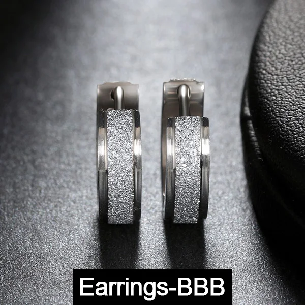 Earrings-BBB Модные ювелирные серьги для женщин и мужчин Brincos новые трендовые серьги-гвоздики из нержавеющей стали с кубическим цирконием минималистичные ювелирные изделия - Окраска металла: Earrings-BBB