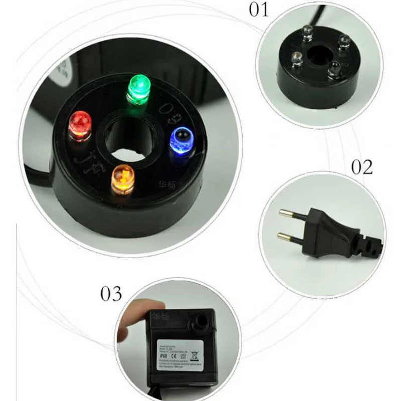 Резервуар для мини-аквариума декоративный воздушный насос водяной аквариума