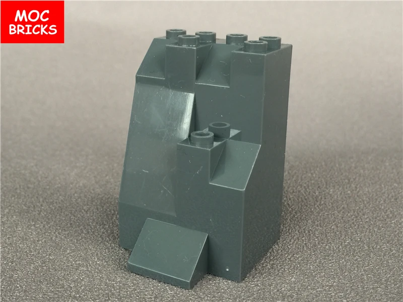 50 шт./лот кубики Moc DIY s557 и s559 темно-серый холм/Горные камни для сада камней рок развивающие строительные блоки фигурка подарки для детей