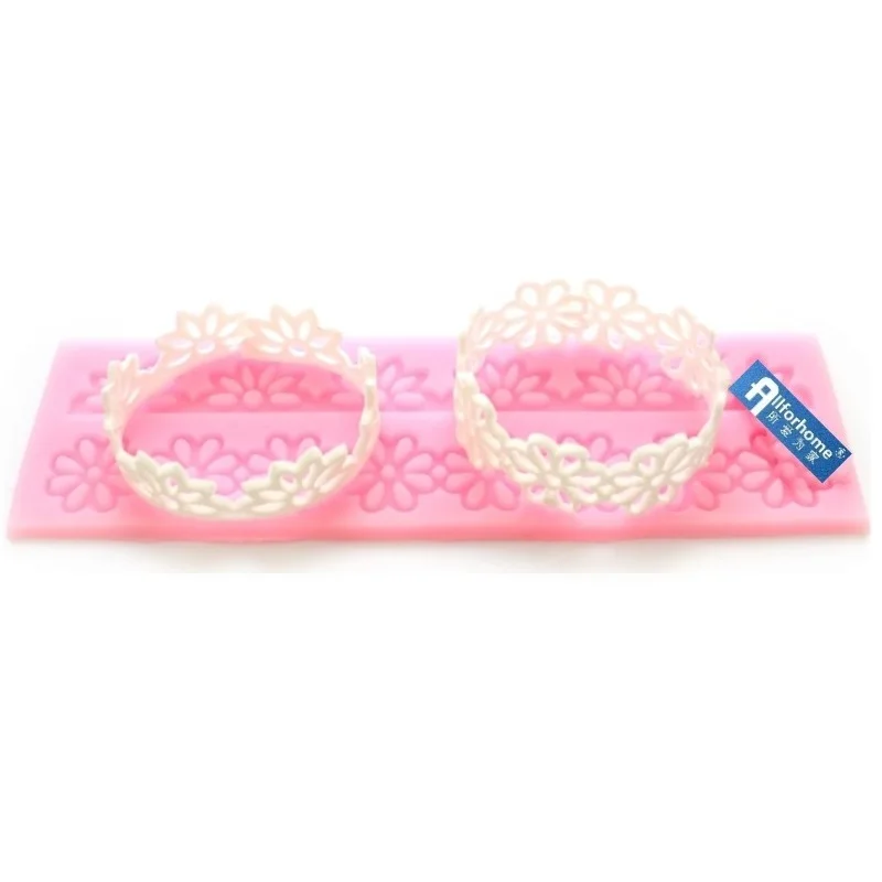 3D Cosmos Цветочные силиконовые украшения для торта кружевные формы мастики