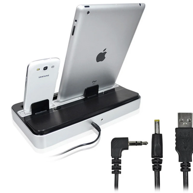 IPEGA Pg-ip115 Зарядное устройство Док-станция для динамиков для iPhone 4/5 для iPhone 7-цифровой преобразователь для IPAD 2/3/4/MINI для samsung Galaxy S2 S3
