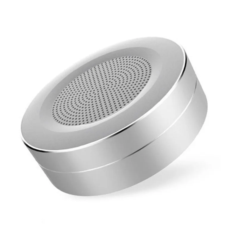 Silver Bluetooth динамик s, портативный беспроводной мини-динамик с громкой связью, встроенный микрофон и tf-карта для телефонов, планшетов, эхо-точка, подарок - Цвет: Silver