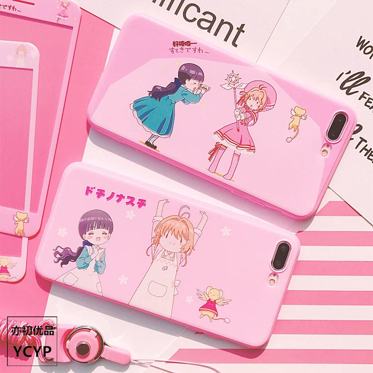 Карта Captor Сакура чехол для iphone Xs Мягкий силиконовый X max &amp закаленное стекло