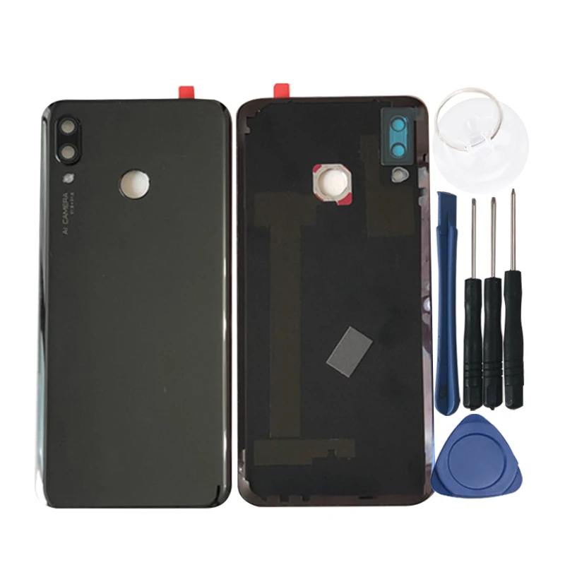 M& Sen для 6," huawei Nova 3 3D стеклянная задняя крышка для батареи чехол Корпус+ рамка для камеры стеклянный объектив+ вспышка+ наклейка+ Инструменты
