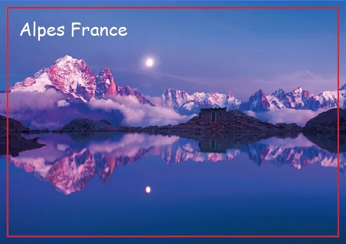 Дорожные магниты для холодильника 78*54 мм стрелы de Chamonix Rhone-Alps Франция