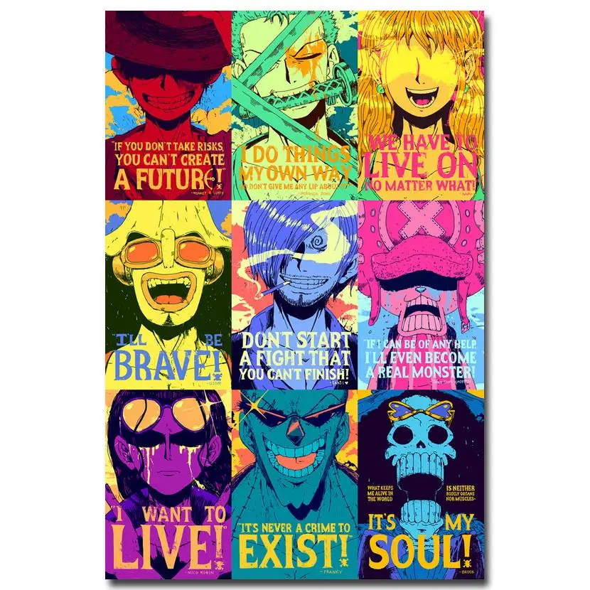 One Piece Strong World аниме искусство шелк ткань постер печать 12x18 24x36 дюймов Обезьяна D