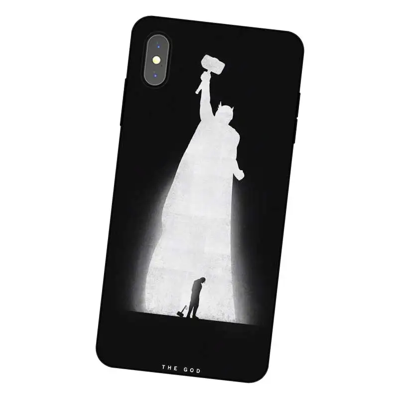 P223 Черный силиконовый чехол Тор для Apple iPhone 11 Pro XR XS Max X 8 7 6 6S Plus 5 5S SE |