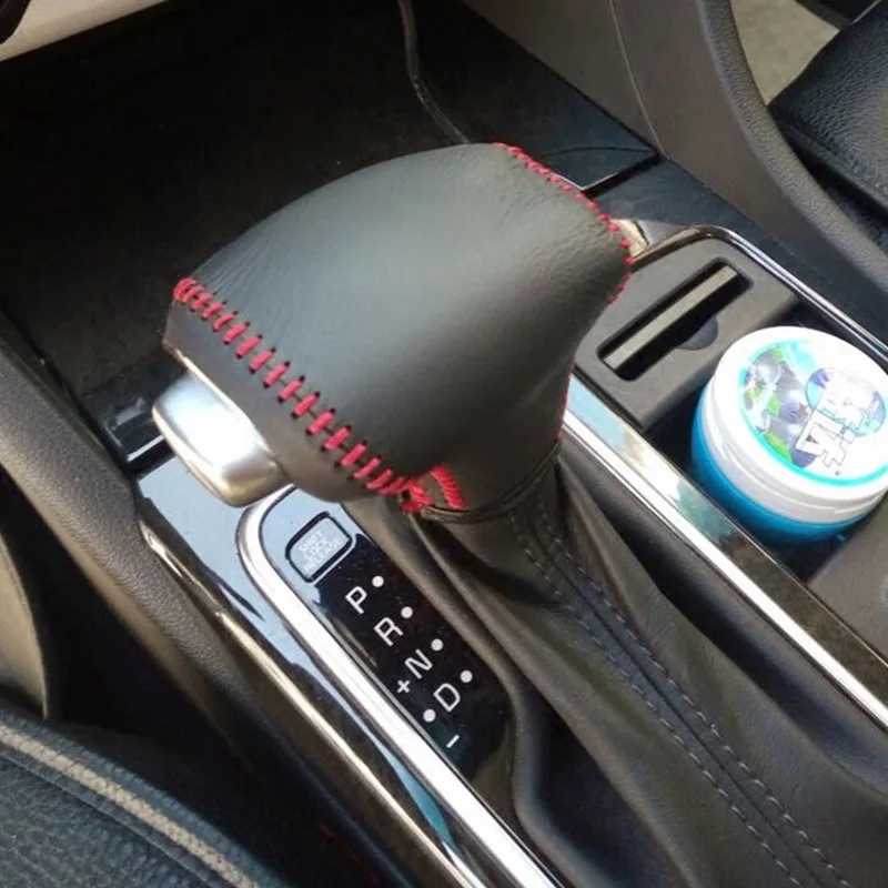 Автомобильный чехол из натуральной кожи с ручкой переключения передач для Kia Rio K2