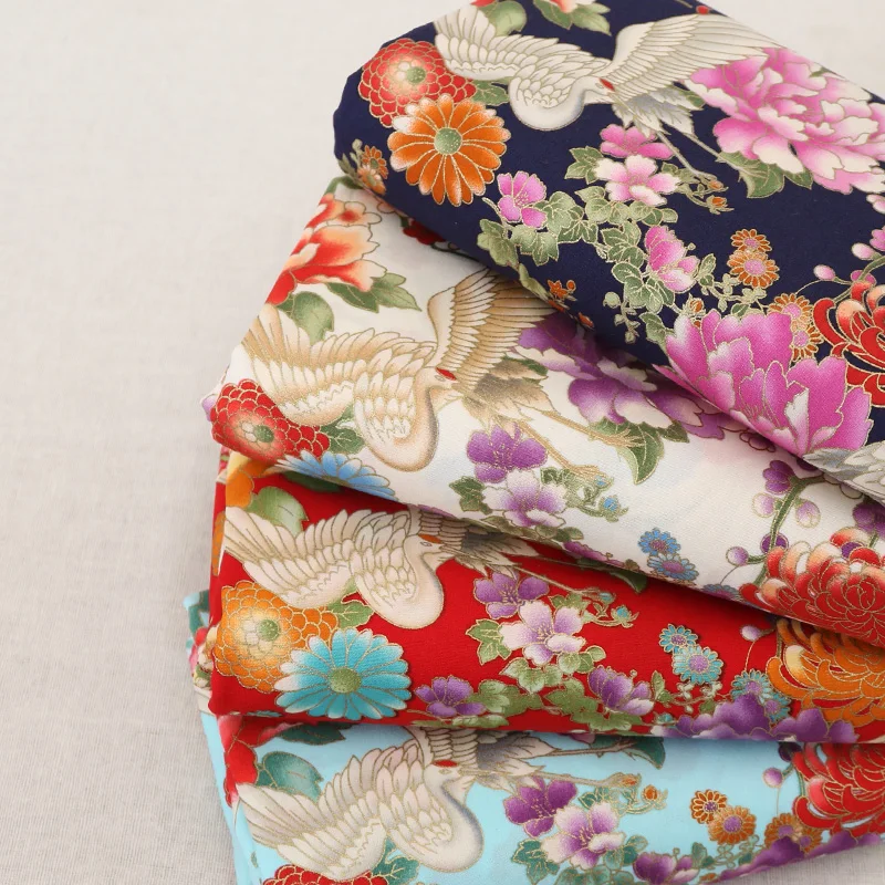 100% хлопковая ткань для самодельных одеял/наволочки в японском стиле с цветочным