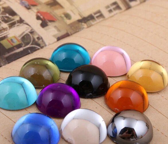 

10,000pcs/Bag 3mm Jelly Flat Back Half Round Acrylic Rhinestones Smooth Face,Acrylic Plastic 3D Nail Art / Garment Rhinestone