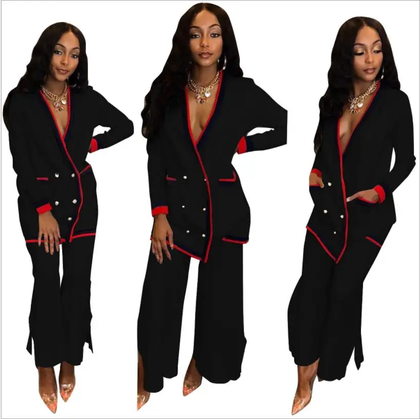 2019 Африканский брючный костюм женский топ с длинными рукавами одежда розовый