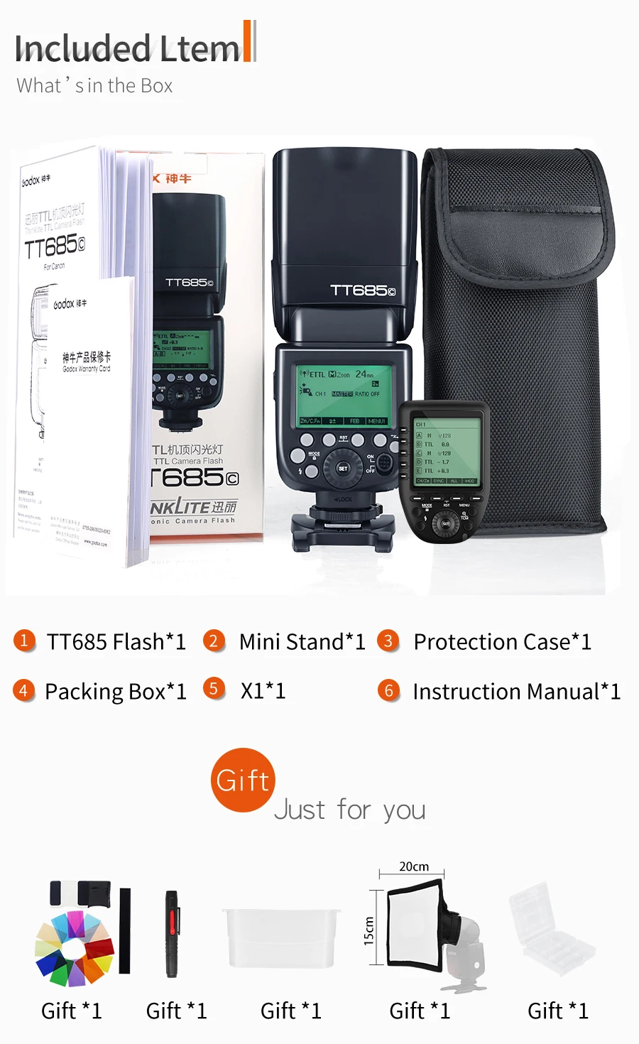 Godox TT685N ttl 2,4 ГГц GN60 шпильки для волос, заколки-Скорость синхронизации 1/8000 s Скорость lite с Xpro-N ttl Беспроводной передатчик для камер Nikon