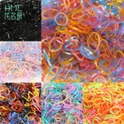 1000 шт. модные милые большие маленькие круглые резинки для волос аксессуары для волос Детские Одноразовые эластичные резинки для волос