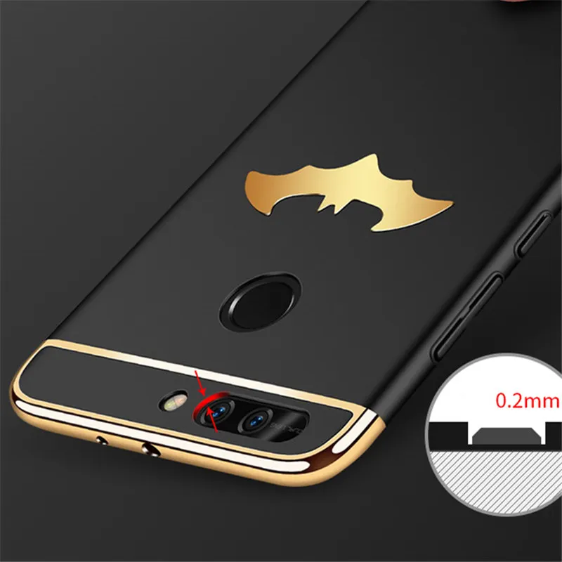Snzvok 2018 New Luxury 3D Batman Wing 3 in 1 Thin PC Case for Huawei Honor 5X 6X 8 9 10 lite V8 V9 Nova 2 2S plus Phone |