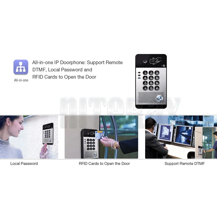 IP видеодомофон IP65 дверной звонок система связи совместимая со стандартным