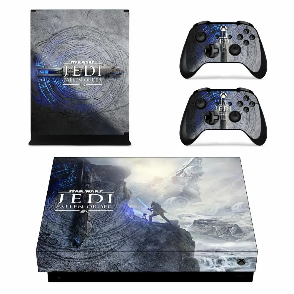 Star Wars Jedi опавших заказ Стикеры s xbox one x кожи Стикеры домашнего декора расписные картинки desivo для xbox one x xbox Slim консоли и двумя контроллерами скины
